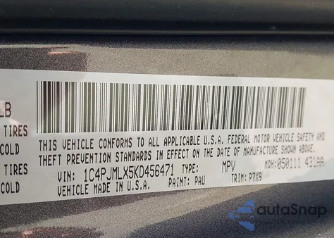 2019 Jeep Cherokee Latitude Plus 4X4 из США, поврежденный, VIN 1C4PJMLX5KD456471